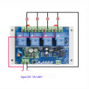 Четырёхканальный универсальный дистанционный выключатель 12-48 Вольт 30 Ампер на ДИН-рейку от AOKE за 920грн (код товара: 4U48)