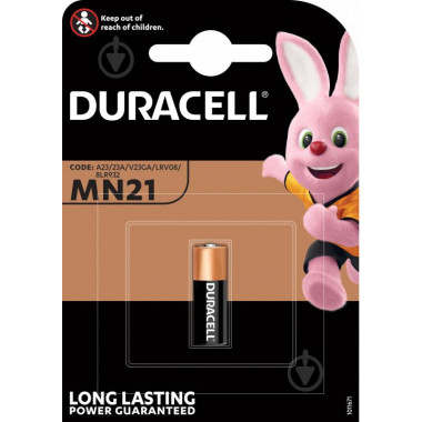 Батарейка алакалайнова A23 - Duracell MN21