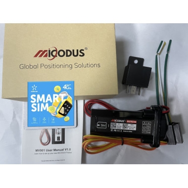 MV901N GPS GSM GPRS Автомобільний реле трекер-локатор реального часу, з контролем відсічення масла або палива, з безкоштовним додатком