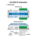 Восьми-канальное (8) GSM реле на 220 В (9-12 В) CL8-GSM по звонкам и SMS с датчиком измерения температуры от RUIENSi за 2 235грн (код товара: CL8)