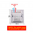 Sonoff TOUCH T1-3 Сенсорный WiFi+Радио 433 МГц Настенный Выключатель трёхканальный c подсветкой UK от SONOFF за 575грн (код товара: T3)
