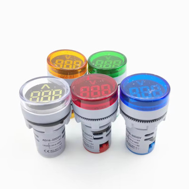 Вольтметр індикатор вимірювання напруги  мережі AC 40-500В на з LED дисплеєм