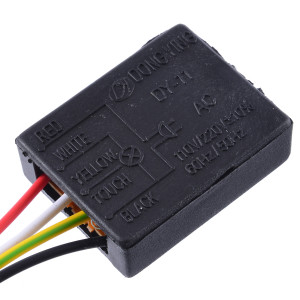 Сенсорный выключатель-диммер (вкл.>тускло>средне>ярко>выкл.) 3 уровня на 220 Вольт для ламп, светильников, бра -  в корпусе