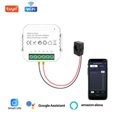 WiFi пристрій рахування енергії, лічильник для до 80 Ампер Tuya (SmartLife)