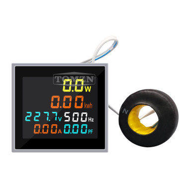 Мультиметр 6-в-1 (100A, 300V) на панель Ø22мм: Ватметр, Вольтметр, Амперметр, Счетчик кВт⋅год Мультиметр 6-в-1 (100A, 300V) на панель Ø22мм: Ватметр, Вольтметр, Амперметр, Счетчик кВт⋅год