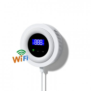 Датчик газу і температури з контролем по WiFi та Радіо 433 МГц з сиреною та LCD дисплеєм