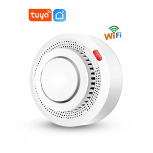 WIFI датчик диму на батарейках зі звуковим оповіщенням та підтримкою програми Tuya або Smartlife