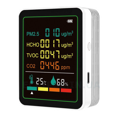 Вариант 2: PM2.5 HCHO. TVOC CO2 температура вологість