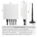 Водозащищенное трехфазное WiFi устройство счета энергии с вольтметром счетчиком на 80А/120А/200A/300A/500А или 1000Ампер для Tuya (SmartLife) от Qiachip за 3 305грн (код товара: PC321)