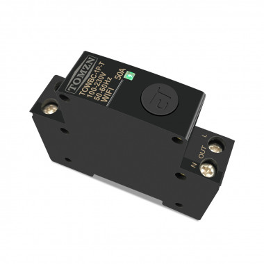 2-х полюсний WIFI вимикач-реле на DIN рейку 220В до 50A додаток Tuya або Smart Life