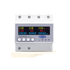 Автоматичний перемикач фаз (автоматичного вибору фаз)  (63A) з функцією передплати, захистом від напруги та струму (3P+N)