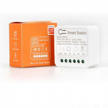 TUYA MINI прохідний WiFi контролер для 2-х вимикачів Розумного Дому c таймером ANDROID, iOS