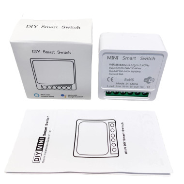 TUYA MINI прохідний WiFi контролер для 2-х вимикачів Розумного Дому c таймером ANDROID, iOS TUYA MINI прохідний WiFi контролер для 2-х вимикачів Розумного Дому c таймером ANDROID, iOS
