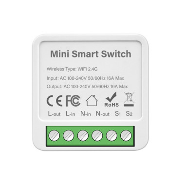TUYA MINI прохідний WiFi контролер для 2-х вимикачів Розумного Дому c таймером ANDROID, iOS TUYA MINI прохідний WiFi контролер для 2-х вимикачів Розумного Дому c таймером ANDROID, iOS