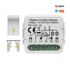 Zigbee устройство управления двигателя штор (штор, ролет)  для Tuya