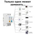 2-полюсний Wi-Fi вимикач з захистом витоків струму (ПЗО) та потужності й напруги на Din рейку, 220В до 63А Ewelink (середовище Sonoff) від TOMZN за 1 245грн (код товару: SMT2)