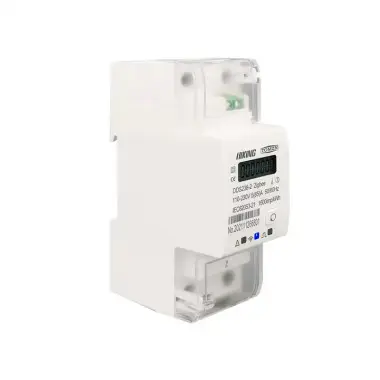 1-фазный 2-полюсный высокоточный малогабаритный Zigbee электросчетчик с LCD дисплеем на 220 Вольт 65 А Tuya (Smart Life)