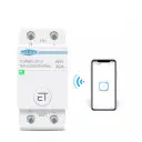1-но фаний 2-х полюсний WIFI вимикач-реле на DIN рейку 220В до 80A додаток Ewelink (середовище Sonoff) від TOMZN за 995грн (код товару: SMT80-2)
