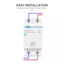 1-но фаний 2-х полюсний WIFI вимикач-реле на DIN рейку 220В до 80A додаток Ewelink (середовище Sonoff) від TOMZN за 995грн (код товару: SMT80-2)