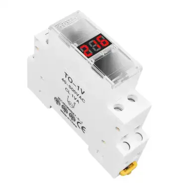 Вольтметр від 40 до 500 вольт з LED дисплеєм на DIN рейку