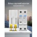 Двухполюсный держатель солнечных плавких предохранителей постоянного тока до 32 Ампер DC 1000V PV 10x38 со светодиодным подсвечиванием от TOMZN за 235грн (код товара: TOPV-32-2PX)