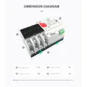 TOQ5-125/4P 220/230В 4-х полюсный 3-х фазный автомат-переключатель ввода резерва (автомат резерва) АВР до 125А от TOMZN за 1 695грн (код товара: TOQ54)