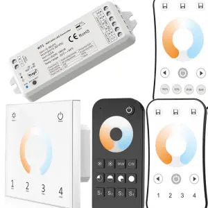 Діммер з керуванням по WiFi та радіо з пульта WT1 на 2 канала (додаток Tuya або Smart Life)
