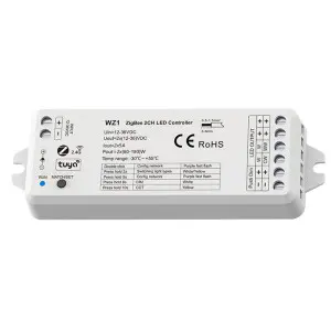 Zigbee димер WZ1 з керуванням через додаток Tuya або Smart Life та з пульта на 1 або 2 канали