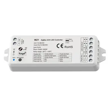 Zigbee диммер  WZ1 с управлением через приложение Tuya или Smart Life и с пульта на 1 или 2 канала