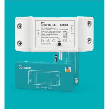 Sonoff BASIC R2 WiFi Беспроводной Выключатель Для Умного Дома c таймером  ANDROID, iOS