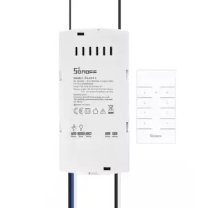 Sonoff iFan04 WiFi  устройство управления скоростью вентилятора (двигателя) и освещения с пульта и смартфона