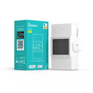 Sonoff Pow Elite WiFi Вимикач - з функцією вимірювання напруги, струму до 16A або 20А і споживаної потужності (поновлена версія) з LCD дісплеєм