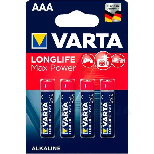 Батарейка алкалайнова Varta Long Power RED 1,5V AAA від VARTA за 30грн (код товару: 3AVR)